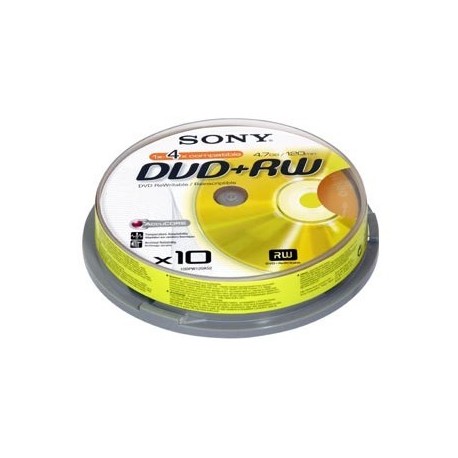 DISCO DVD+RW 4.7 GB 10 U SONY - BF,